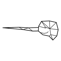 Narwhal head polygonal © Vexels