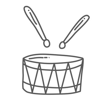 Drum drumstick doodle