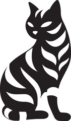 Icon of black silhouette vector cat best for logos  © Pure Vector