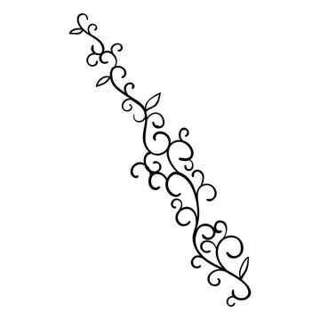 Fiddlestick ornamental pattern