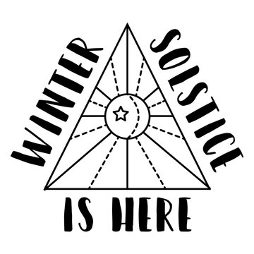 Winter solstice is here moon ray sun crescent stroke
