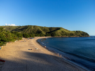 Fototapeta premium Wonderful paradisiacal Toque-Toque Grande beach in São Sebastião