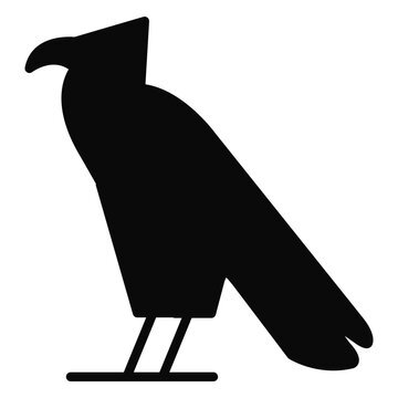 A carrion crow bird eagle silhouette