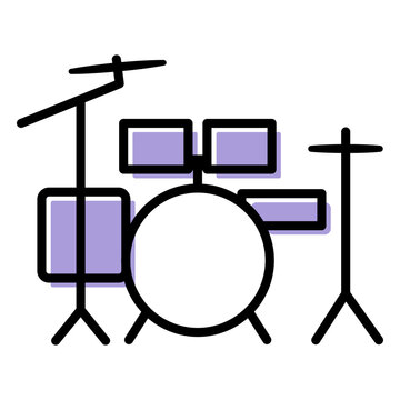 Music drums icon