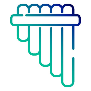 Pan flute gradient stroke