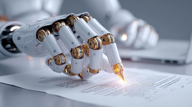 Automating Legal Document Review and Compliance Systems Office Environment Technology Concept Robotic Assistance Streamlining Compliance Processes with AI Solutions