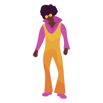 Funny disco outfit stroke