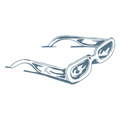 Obraz premium Spring sunglasses icon