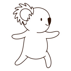 Yogui koala stroke warrior © Vexels