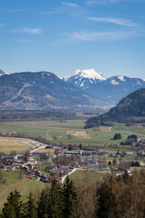 Grosser Pyhrgas Mountain View From Aigen Im Ennstal Austria © mdworschak