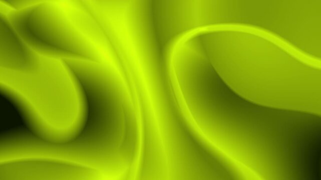 Looping Video Pearlescent Lime Chartreuse Silk Smooth Metallic Neon Green Vapor Ripple
