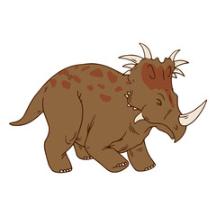 Triceratops illustration © Vexels