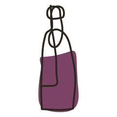 Fototapeta premium Purple bottle of wine