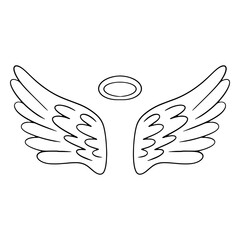 Fototapeta premium Beautiful angel wings