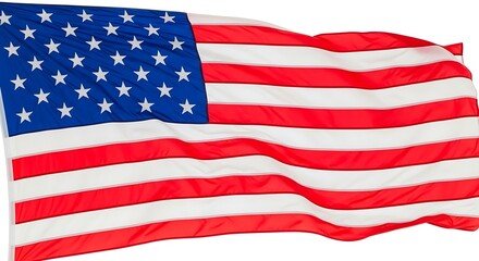 Obraz premium Waving american flag a symbol of freedom and national pride