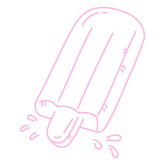 Obraz premium Pool float stroke popsicle