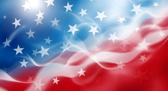 Patriotic american flag background with stars and stripes a vibrant and dynamic representation of national pride