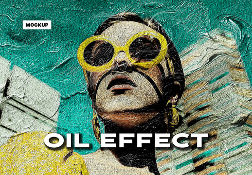 Oil Effect Mockup