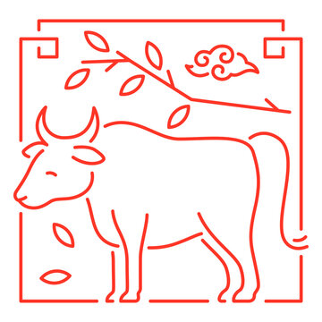 The eastern sign of ox