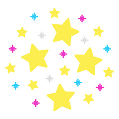 Obraz premium Multicolored star constellation