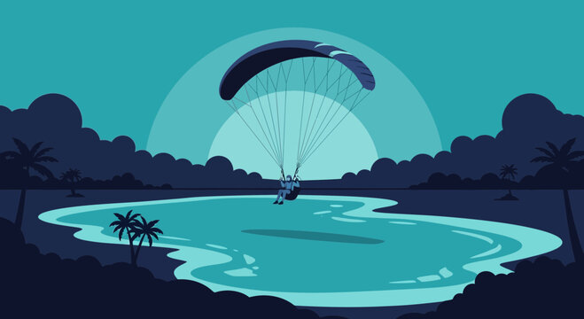 Exotic Paragliding Adventure Over Tropical Waters
