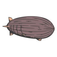 Turn of the century zeppelin © Vexels