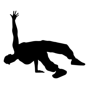 High-energy breakdance move