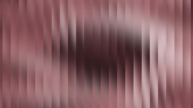 Abstract vertical stripes shimmering rose gold metallic texture background gradient light effect seamless loop motion