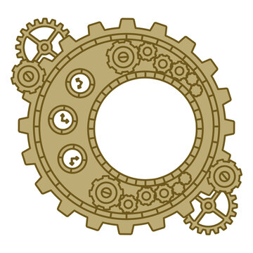 Steampunk frame details