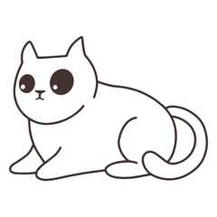 Adorable resting cat © Vexels