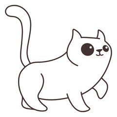 Adorable walking cat © Vexels