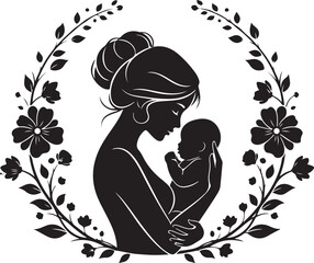 Obraz premium Mother’s Love Moments Silhouette 