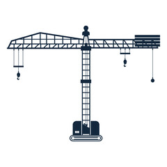 Fototapeta premium Silhouette of a crane