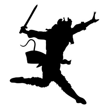 Mouse king silhouette nutcracker ballet