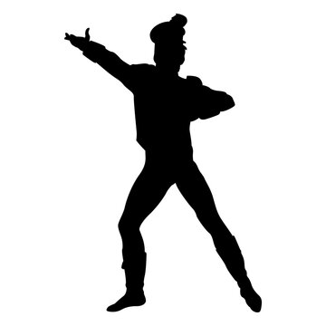 Ballet character silhouette dancer