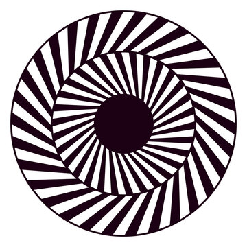 Purple circle with a black background