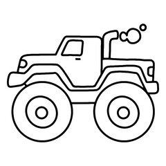 Monster truck stroke © Vexels