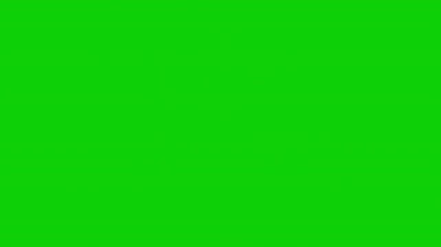 Green Digital Countdown Numbers Happy New Year