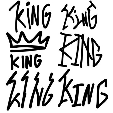 a set of typography king markers