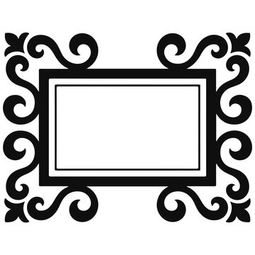 Vintage Decorative Ornamental Frame Border Vector Design