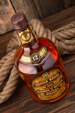 Chivas Regal whiskey old bottle 12 years	