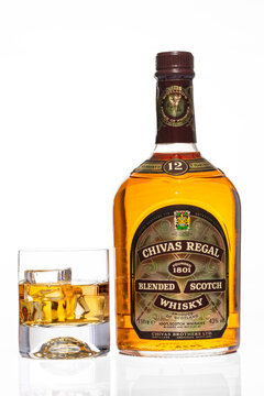 Chivas Regal whiskey old bottle 12 years	