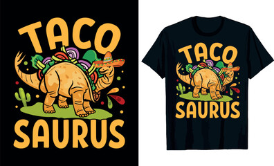 Taco saurus T-Shirt design © BEE DESIGNAR