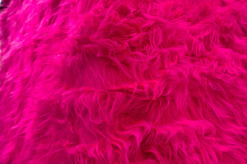 Obraz premium Abstract wavy pink faux fur pattern creative art texture background
