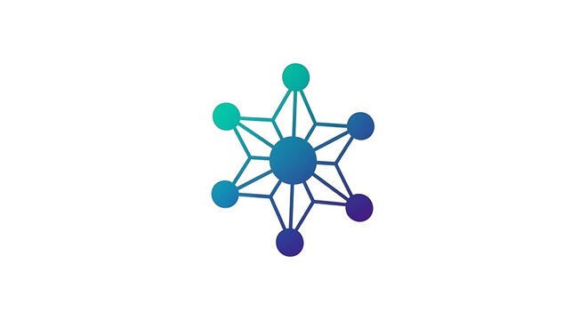 network nodes connected in decentralized blockchain