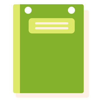 Green notebook for school