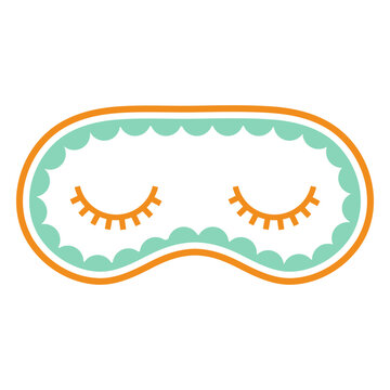 Eyes closed sleep mask