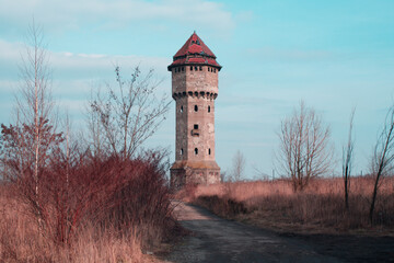 Wieża przy starej hucie w Katowicach © Kajetan
