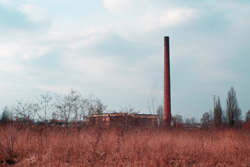 Wieża przy starej hucie w Katowicach © Kajetan