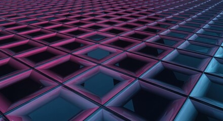 Naklejka premium Abstract Geometric Grid Pattern